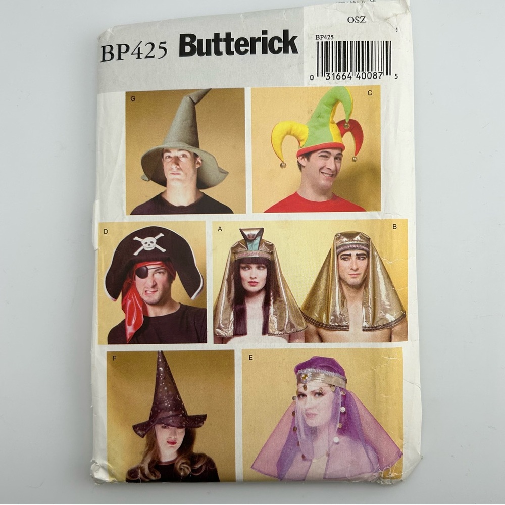 🪡 BUTTERICK Misses'/Men’s Headwear BP425